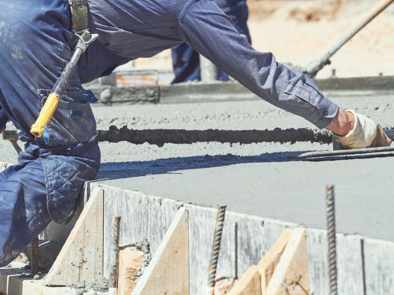 man working at the construction site