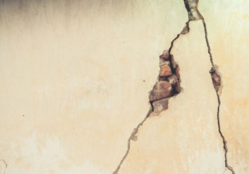 cracks in the cement